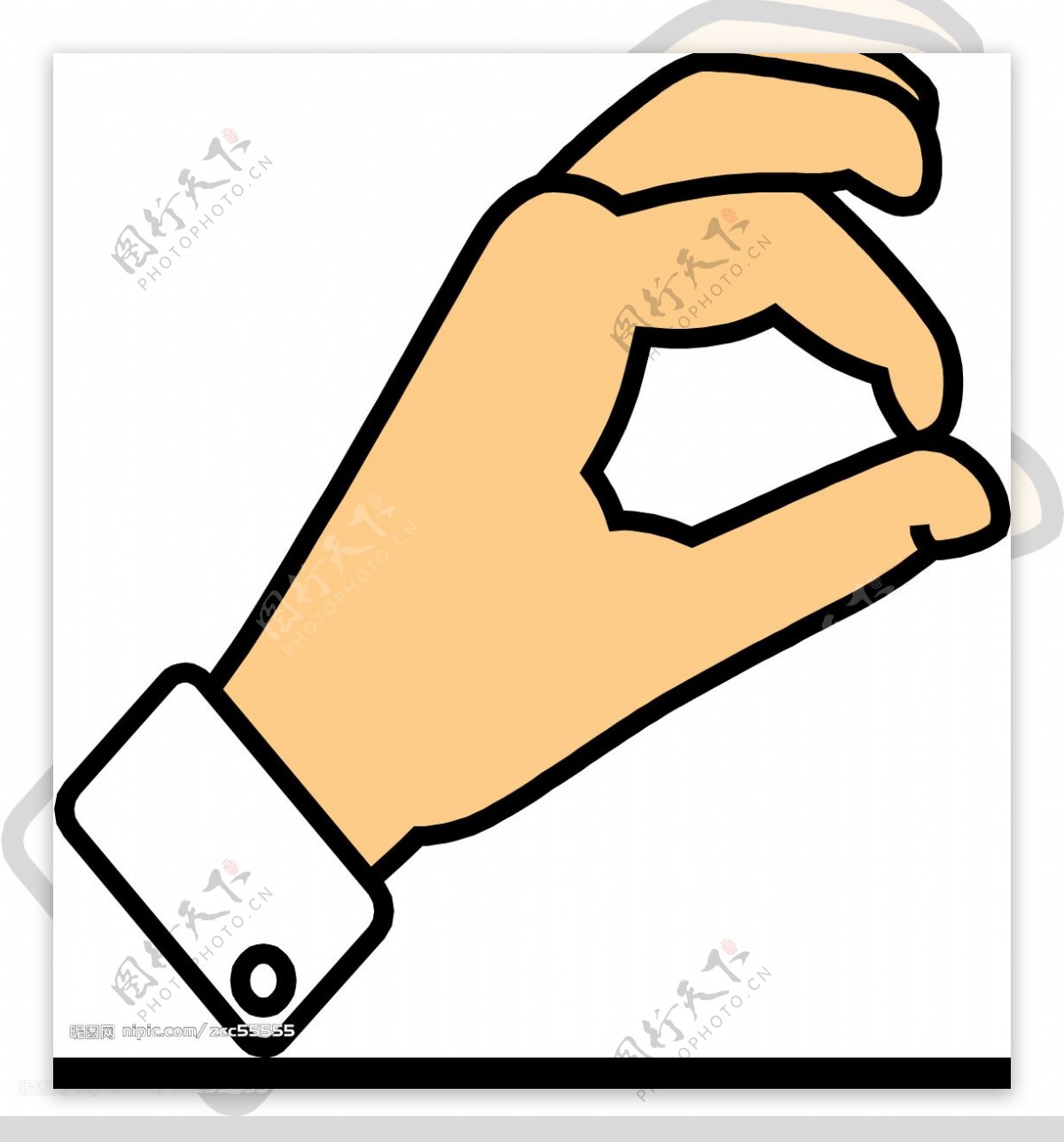 手势造型矢量图图片