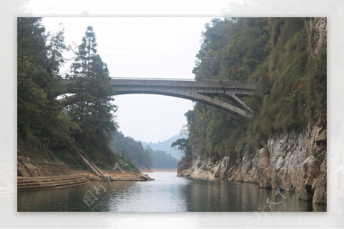 河源桂山风景桥图片