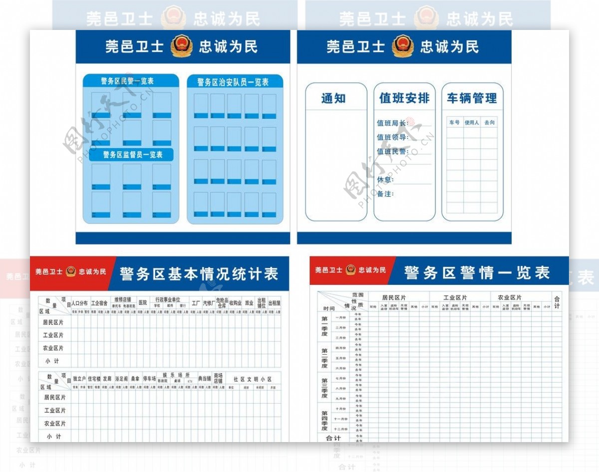 警务区情况标图片