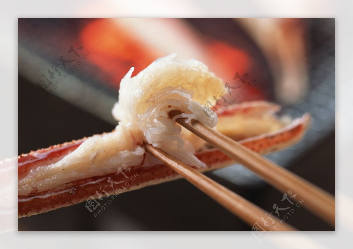 烧烤蟹肉图片
