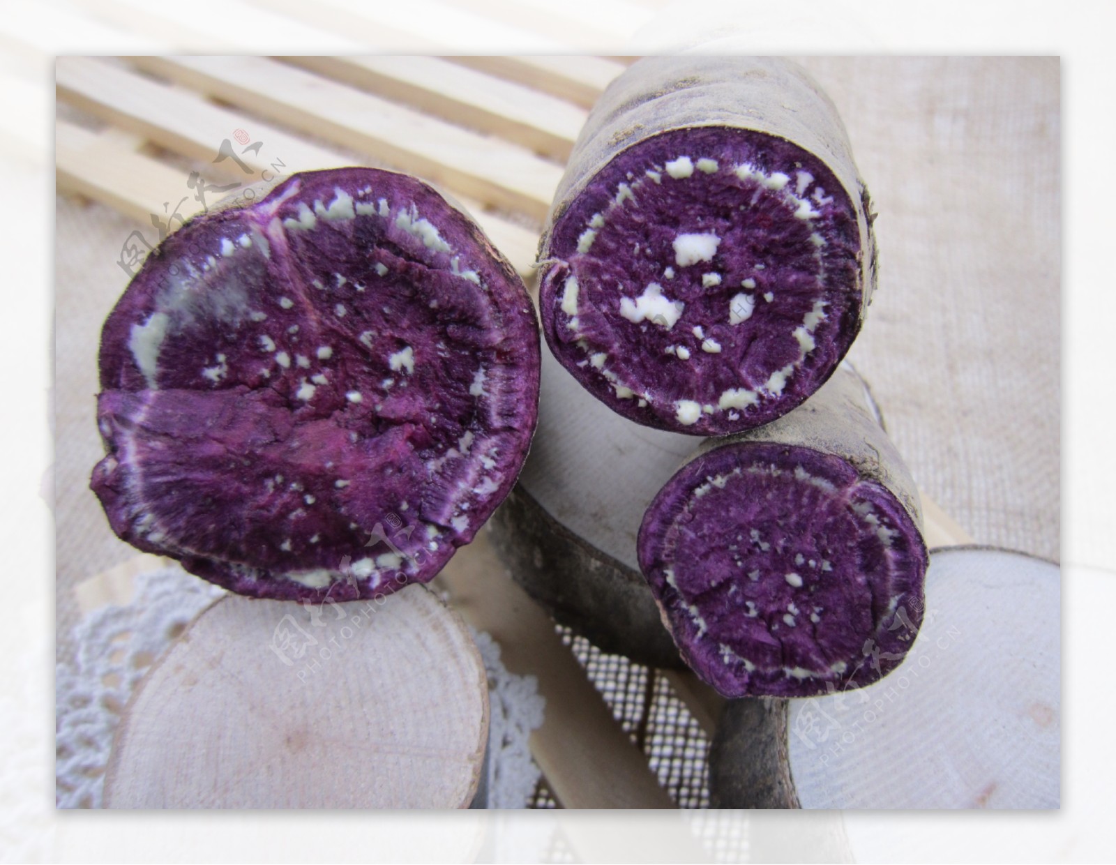 新鲜紫薯图片