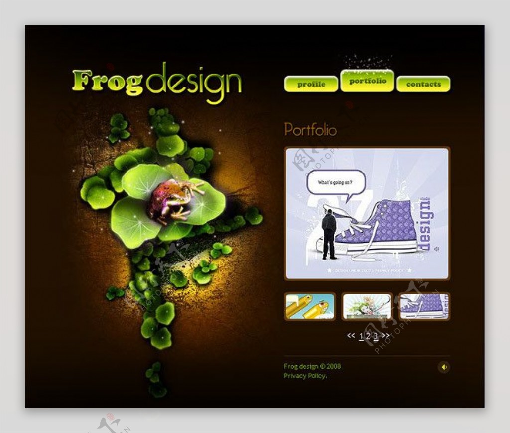 精美超酷设计网站模板图片