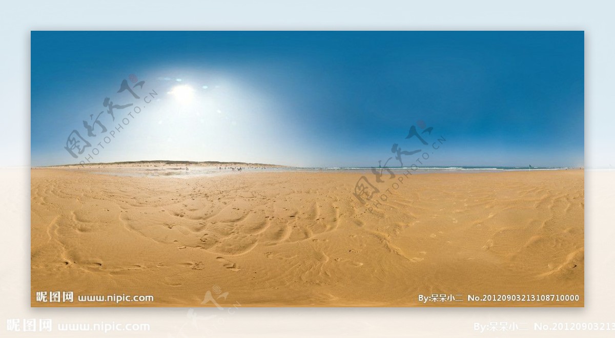日光沙滩图片