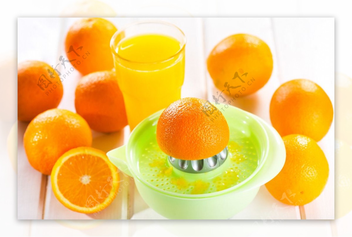 现榨橙汁图片