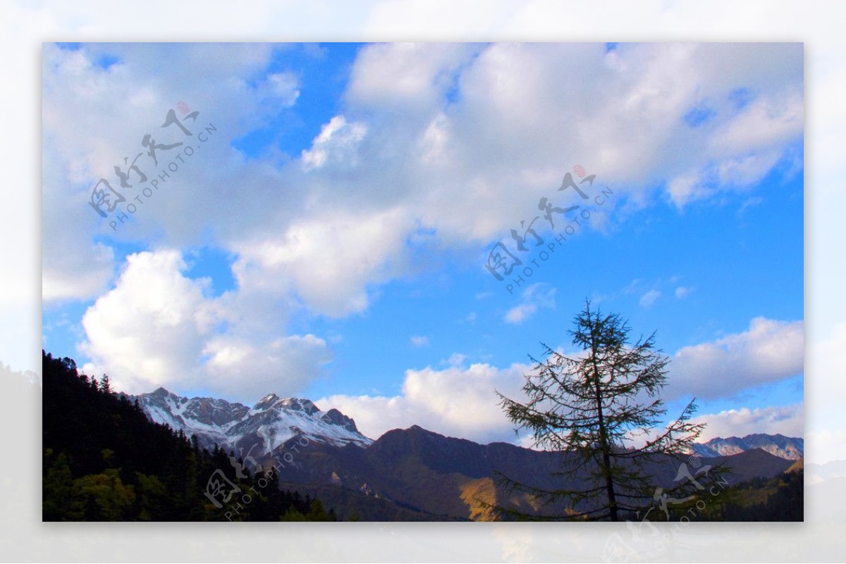 黄龙风景山景图片