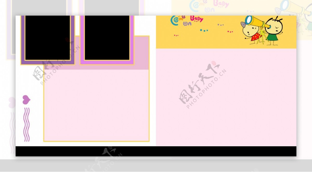宝宝艺术照模板宝宝照片模板图片