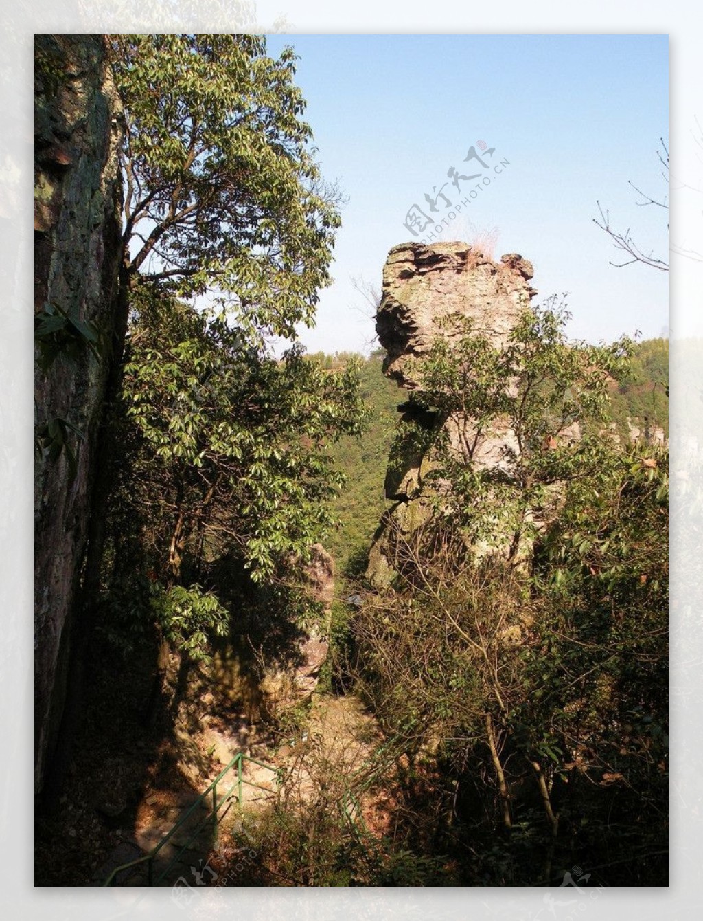 四明山丹山赤水景观仙人叠岩图片