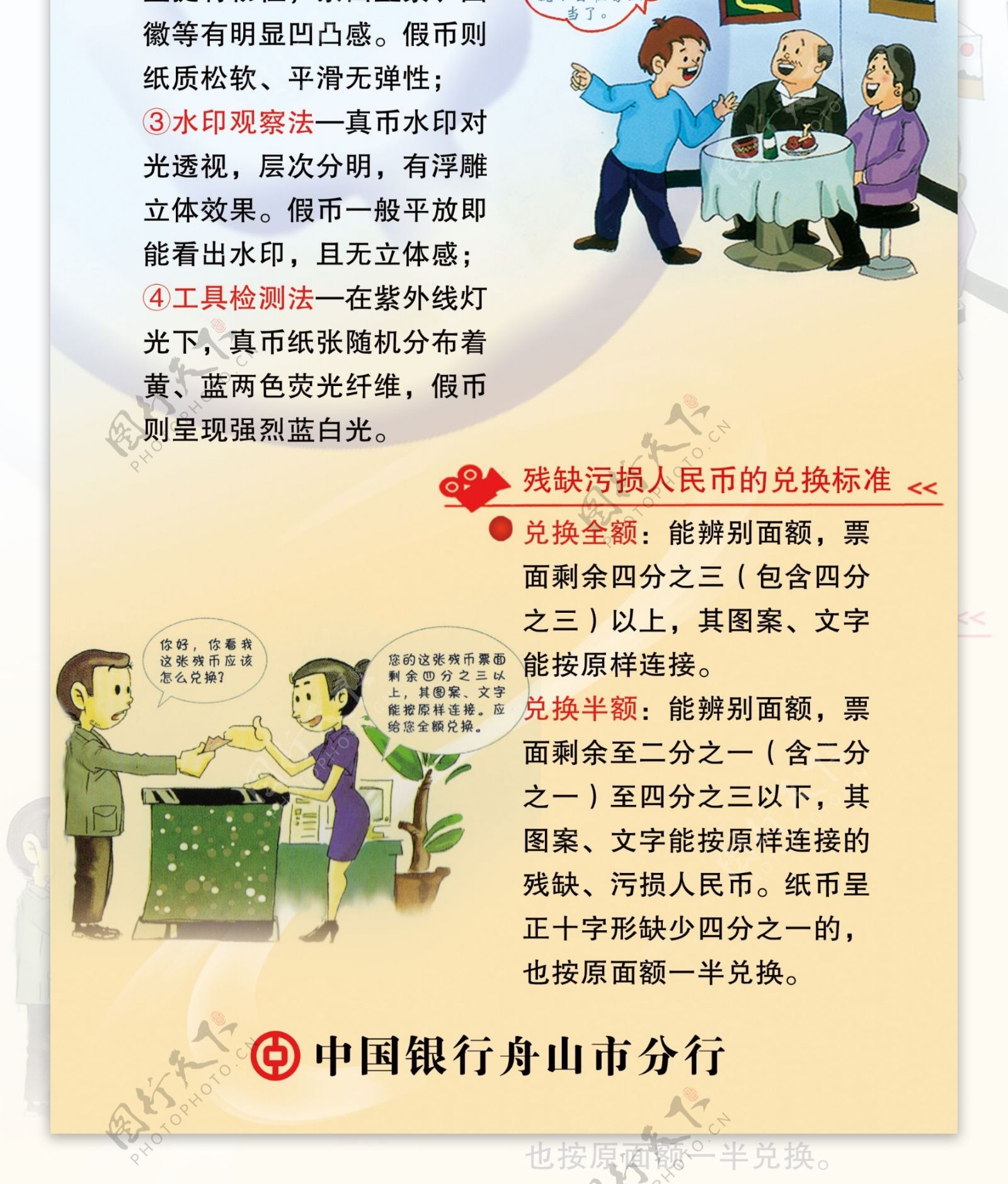 中国银行易拉宝反假币宣传栏图片