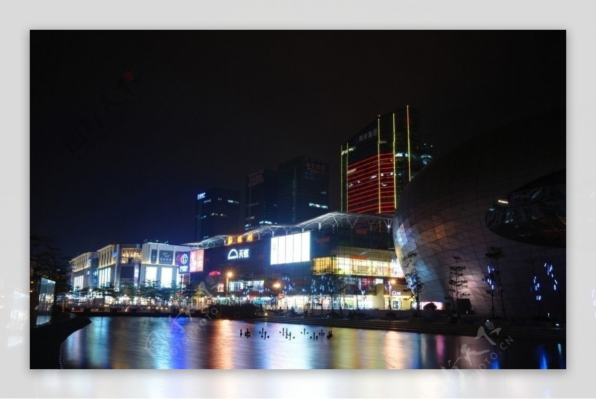 深圳南山中心区海岸城夜景图片