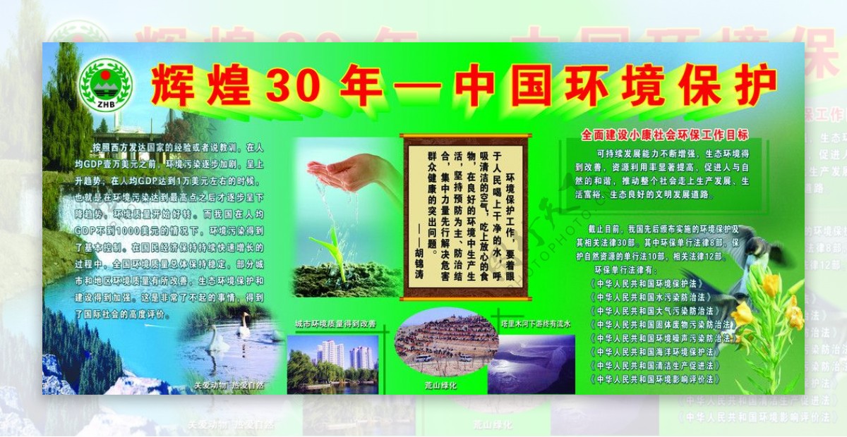 辉煌30年中国环境保护图片