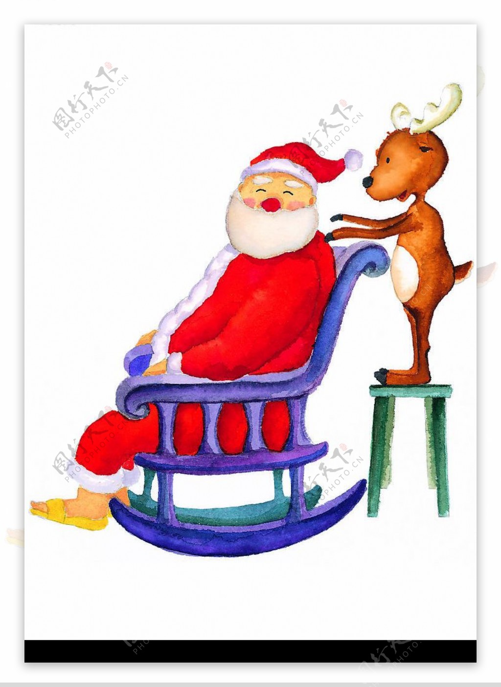 圣诞老公公人物卡通欢乐图图片
