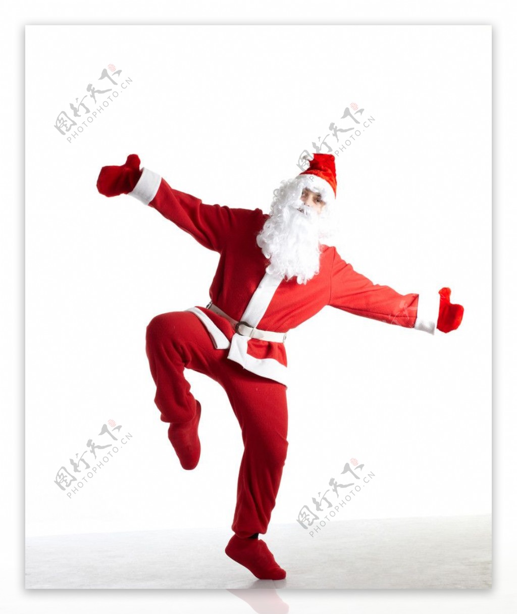 跳街舞的圣诞老人图片
