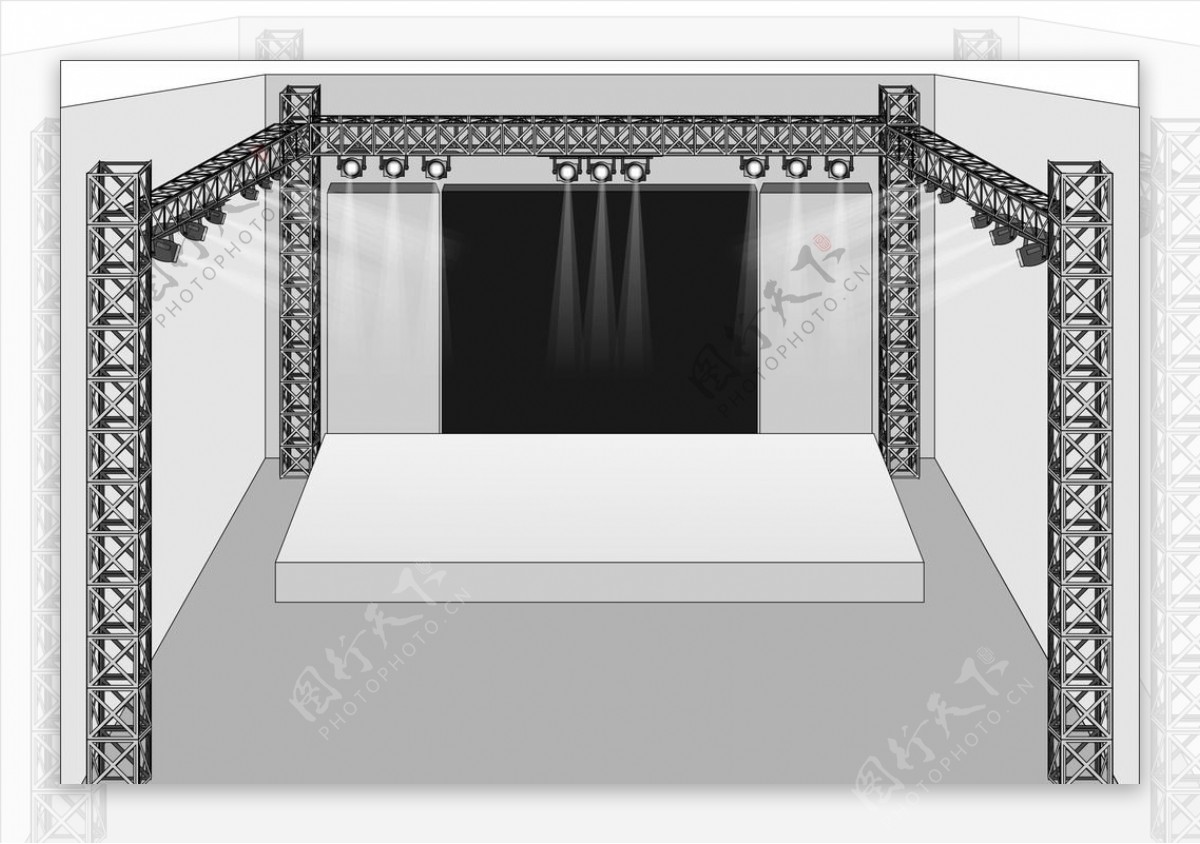 LED舞台平面图图片