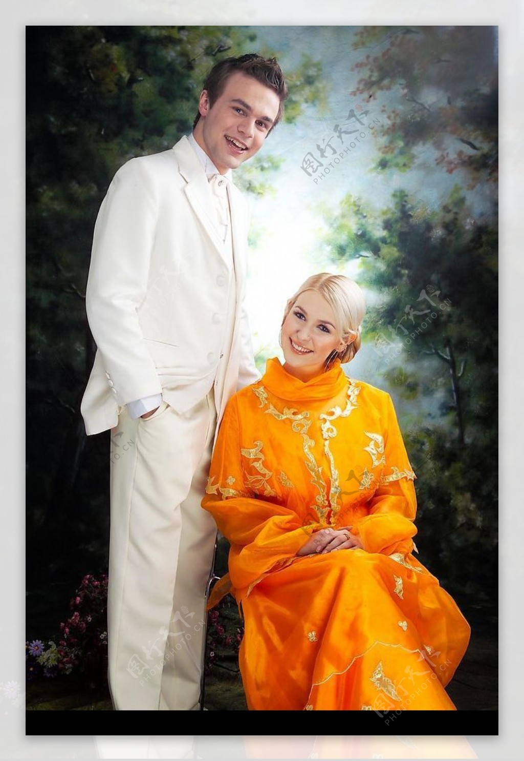 皇室婚纱婚图片