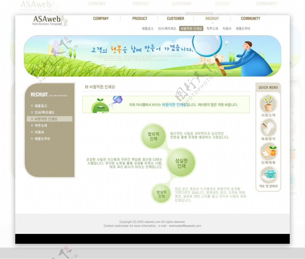 电子产品类韩国网页模板图片