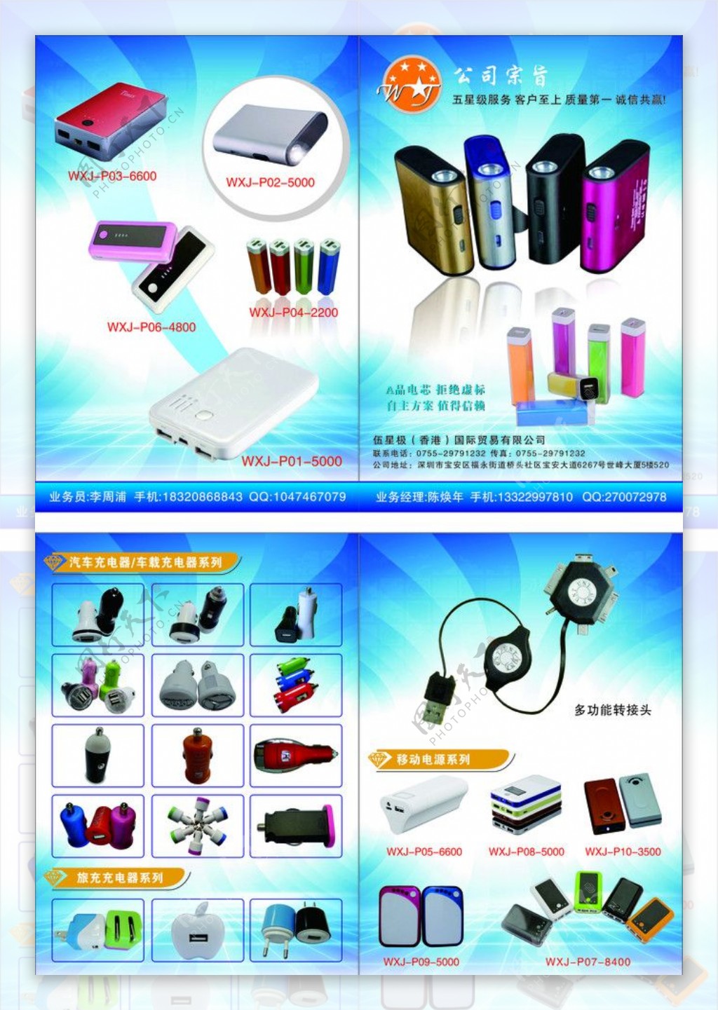 汽车车载冲电器产品展示图片