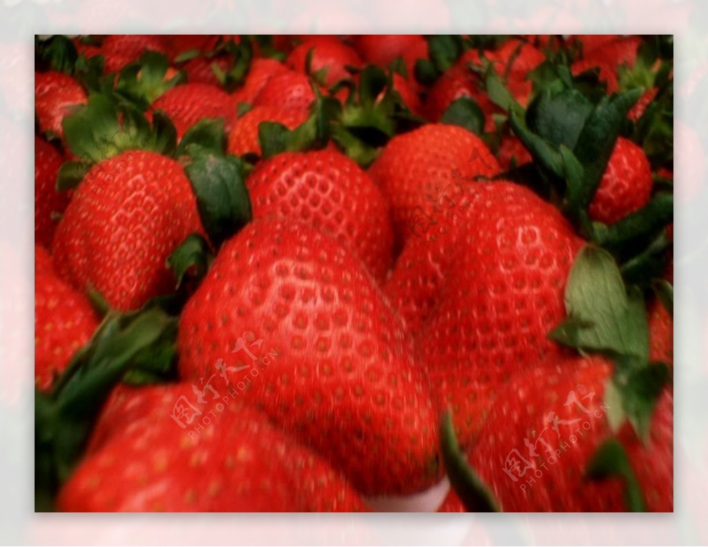 动态红色草莓素材图片