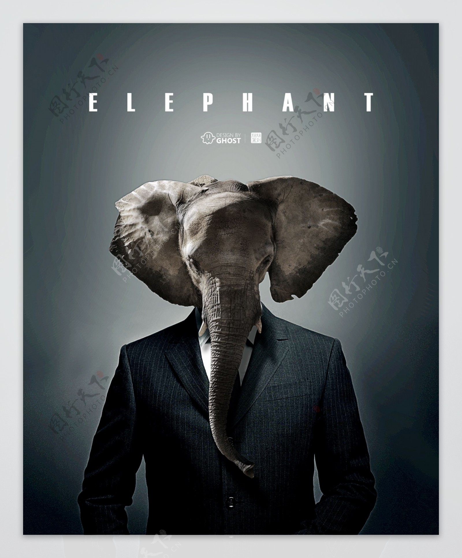 创意大象海报图片