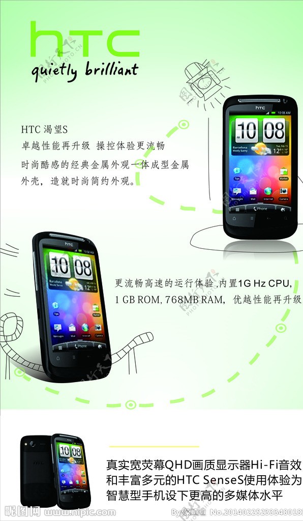 HTC宣传单张图片