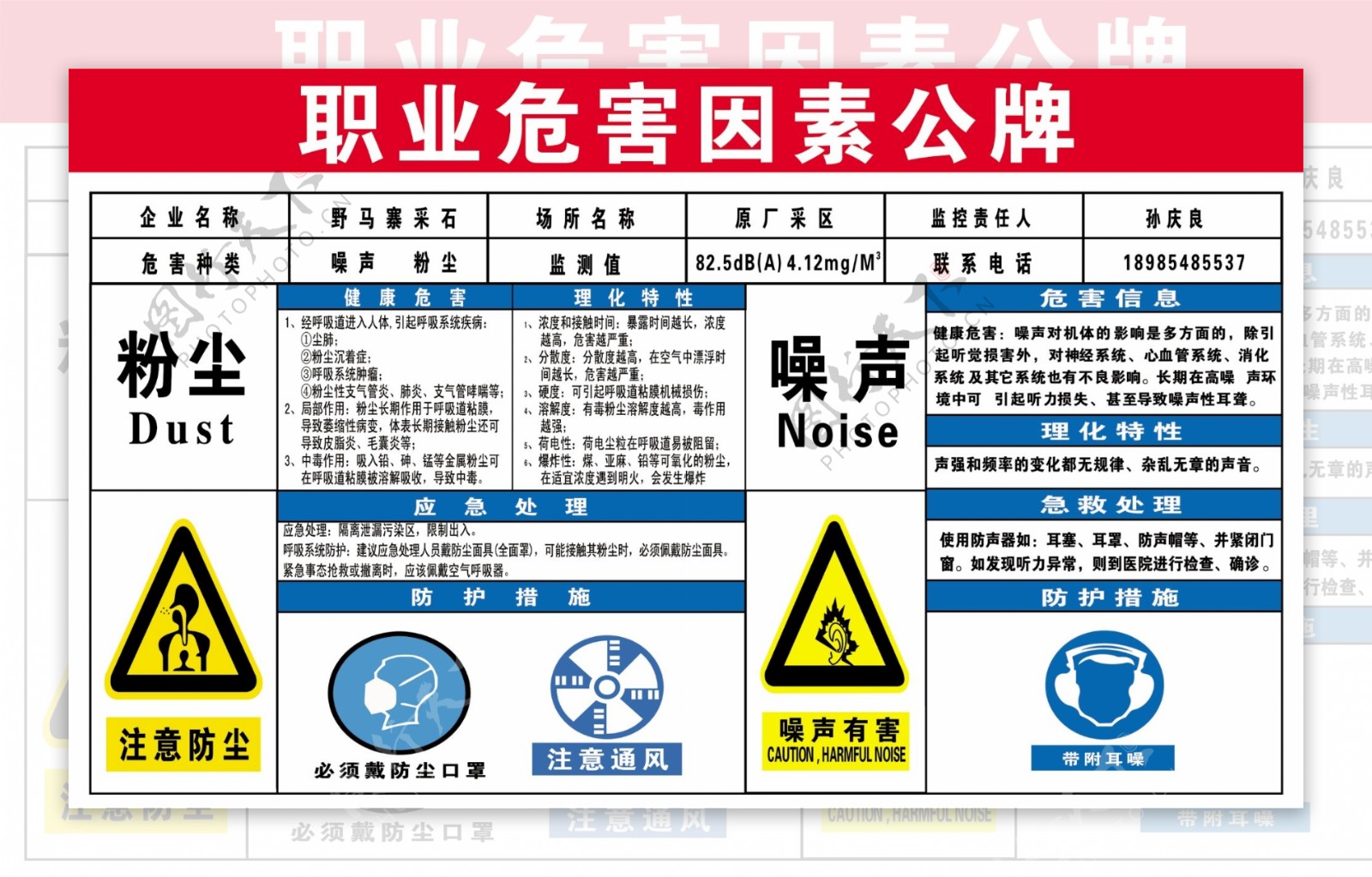 职业危害因素图片