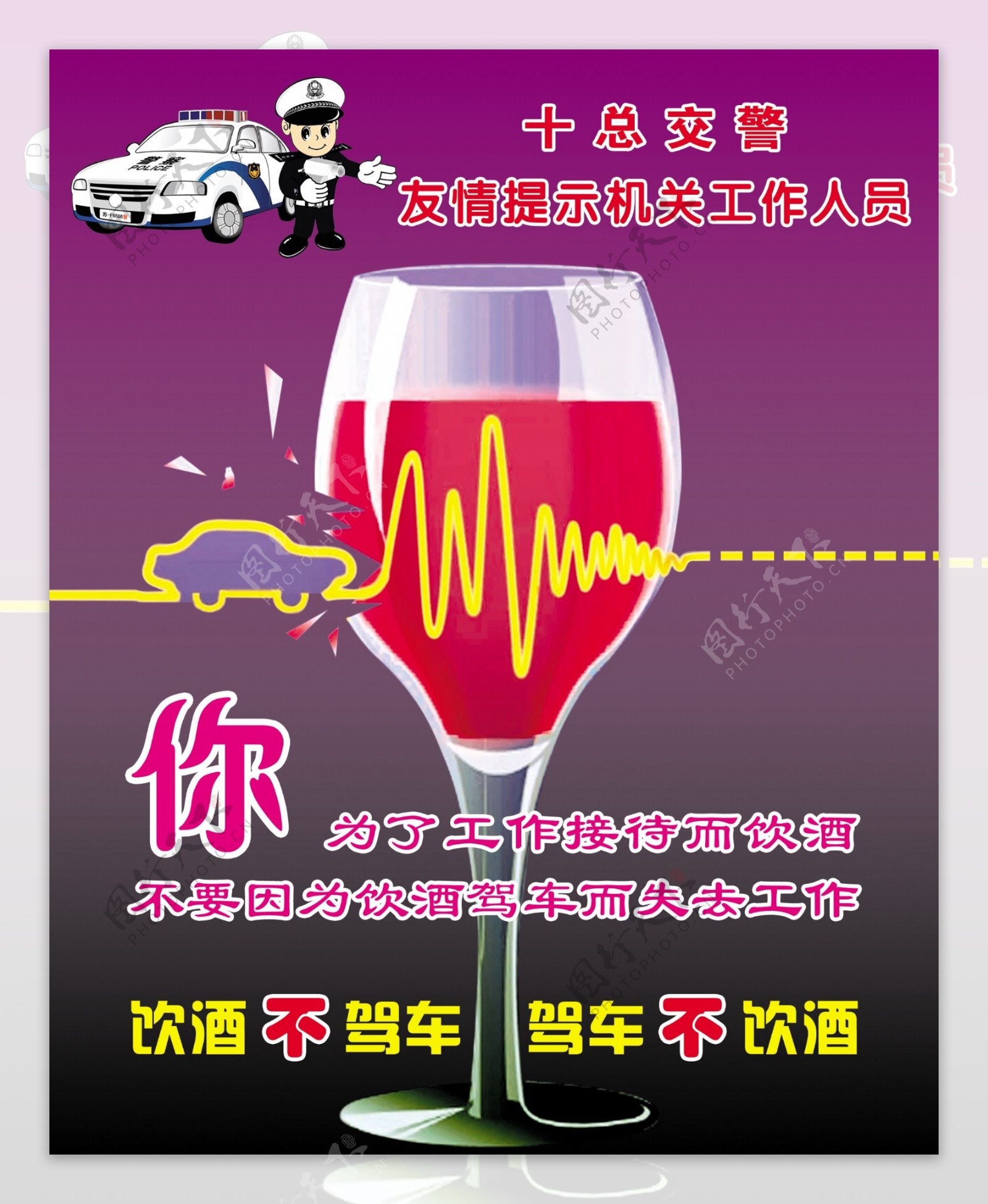 交通安全宣传禁止酒后驾驶图片