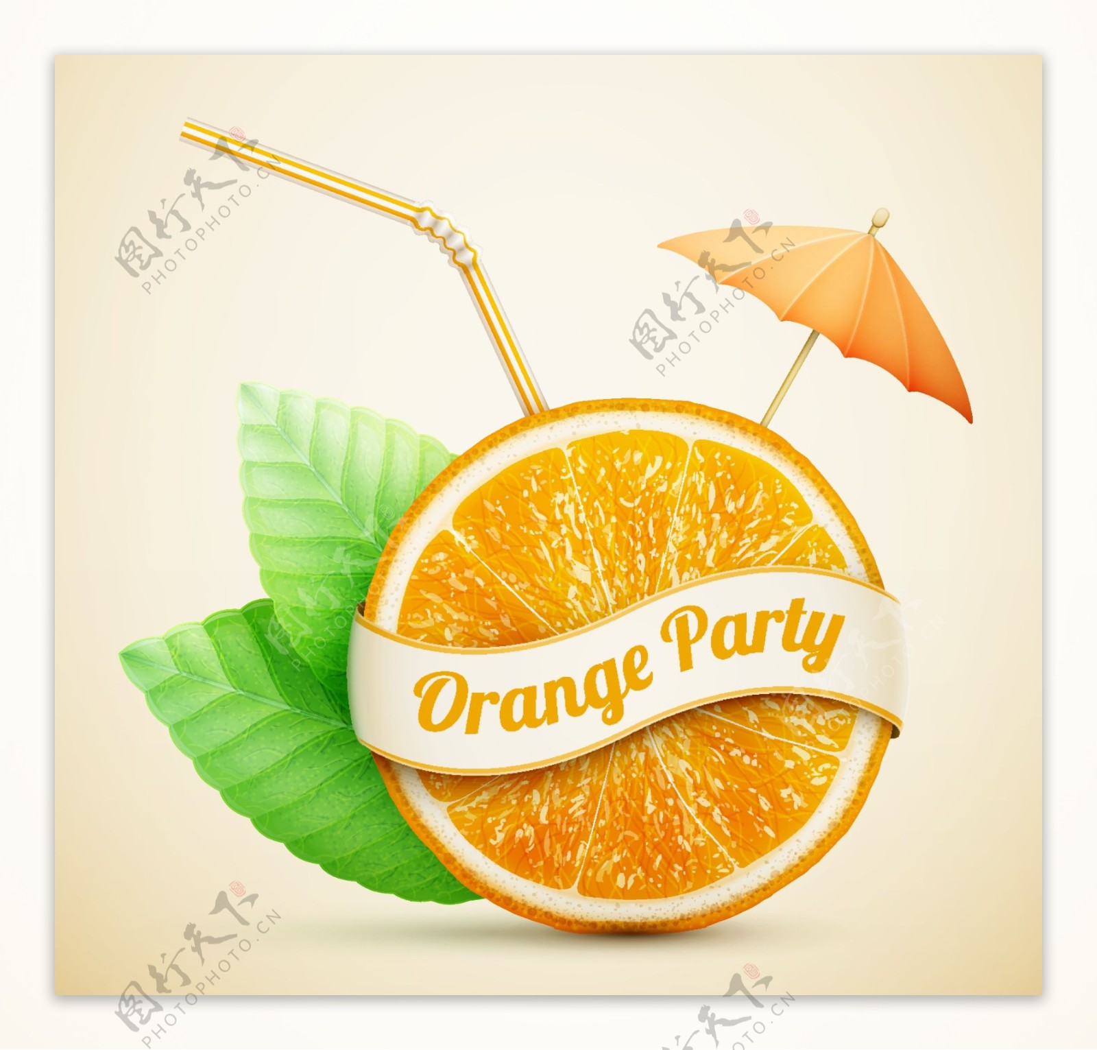 创意小橙子图片