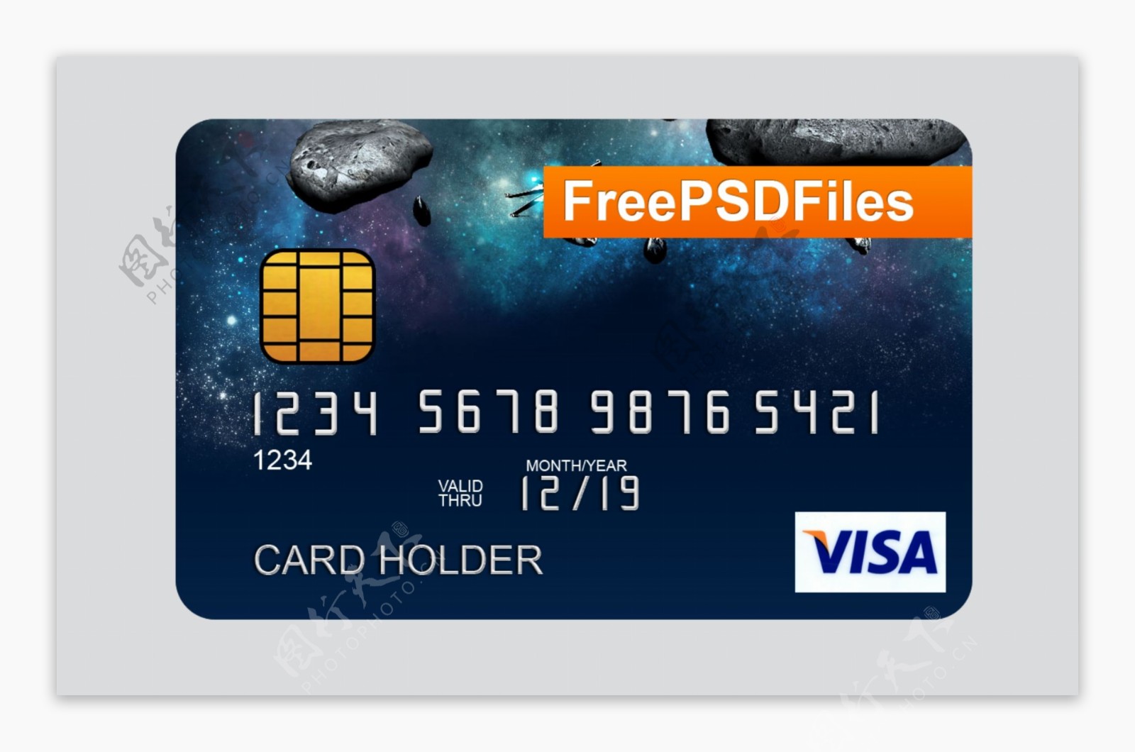 visa卡模板图片