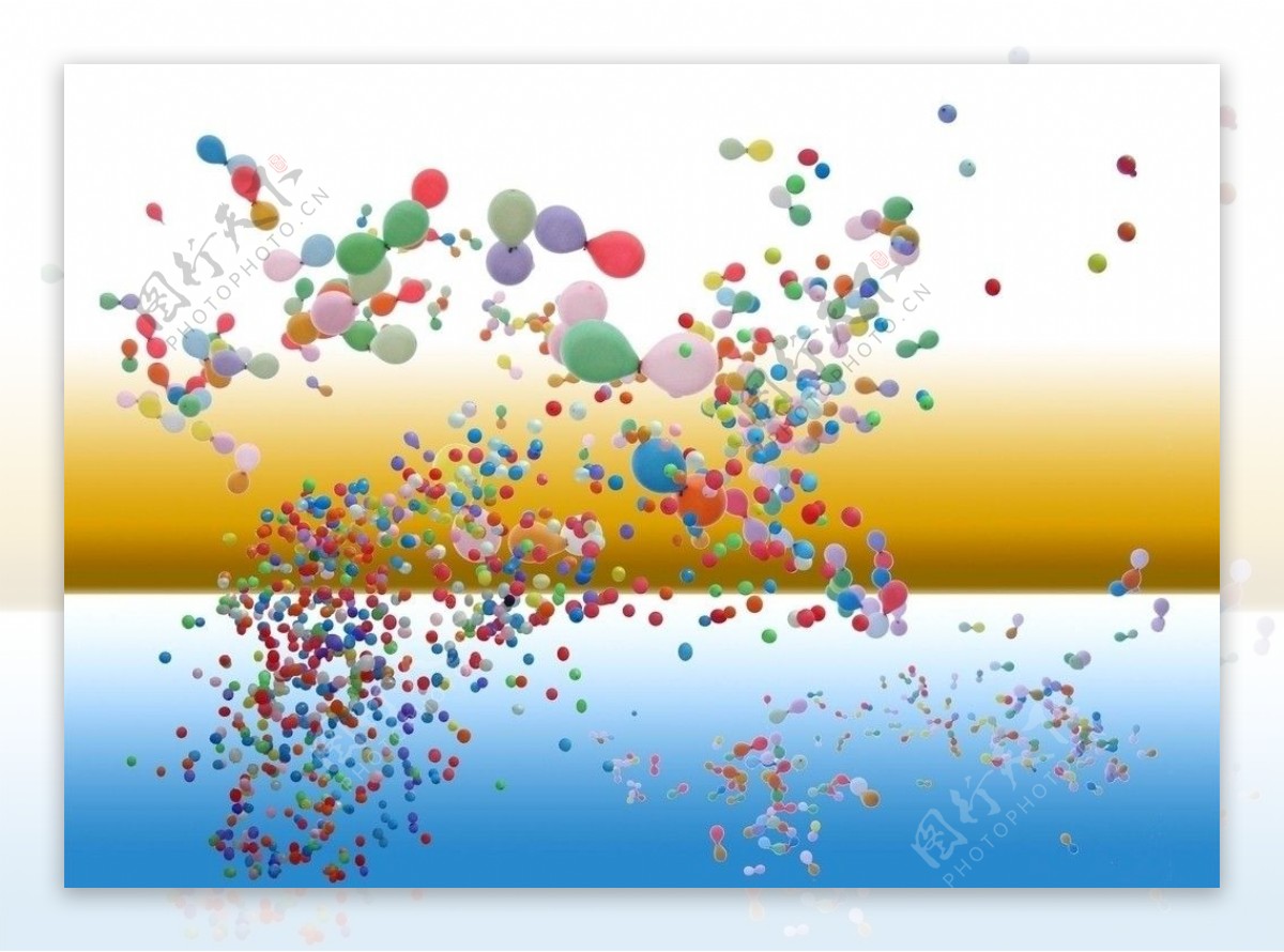 彩色分层气球图片