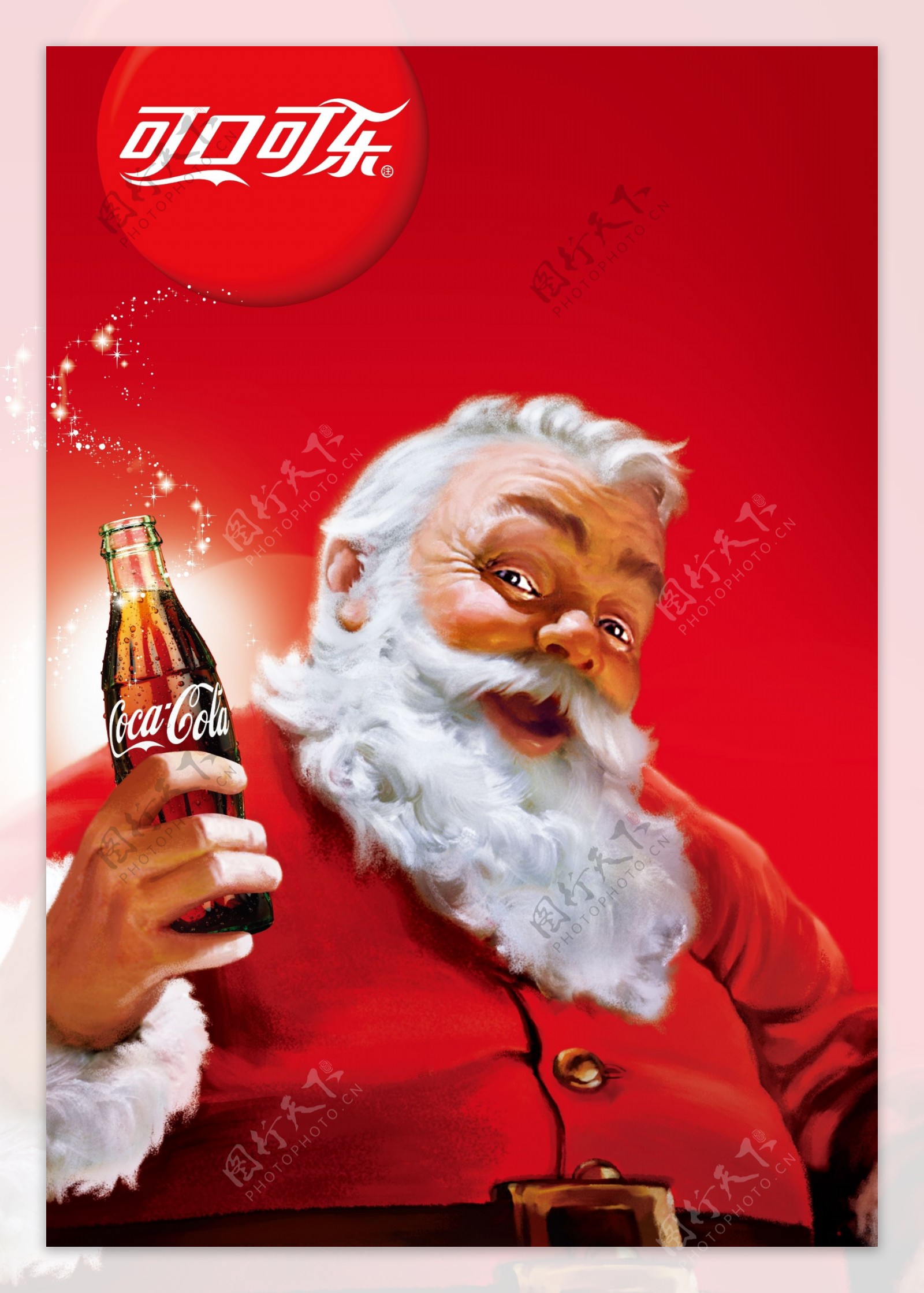 可口可乐圣诞老人海报图片