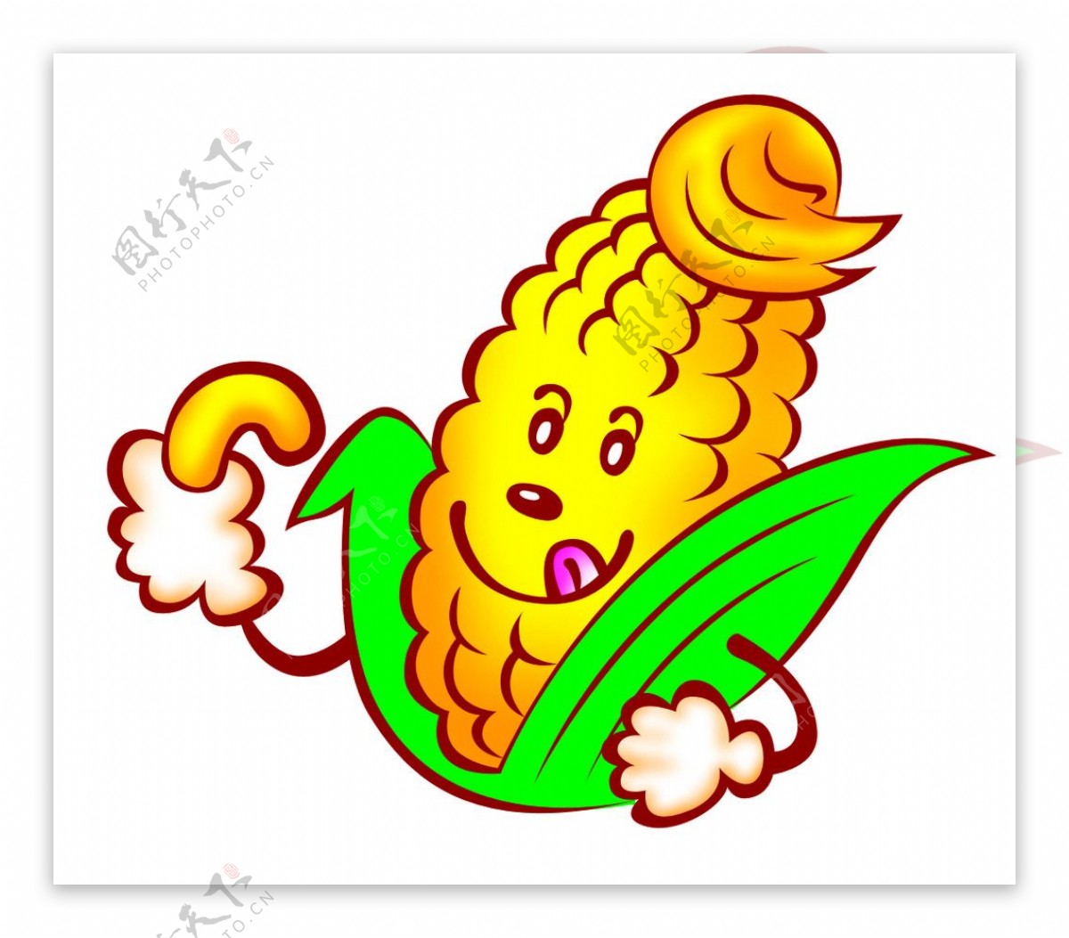 卡通玉米图片素材-编号15206217-图行天下