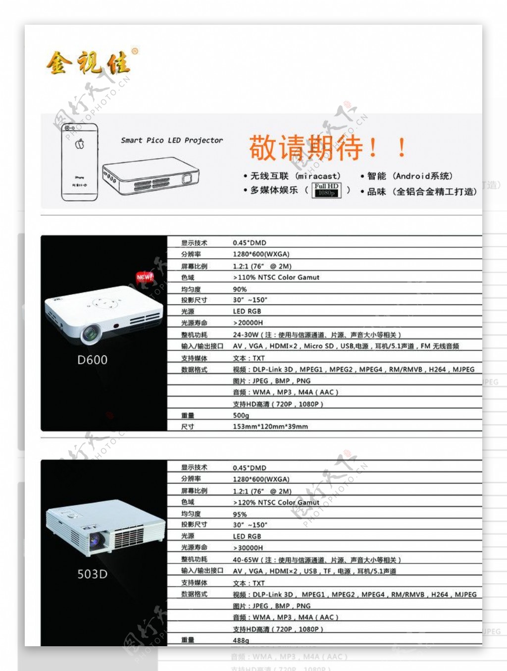 投影机产品介绍图片