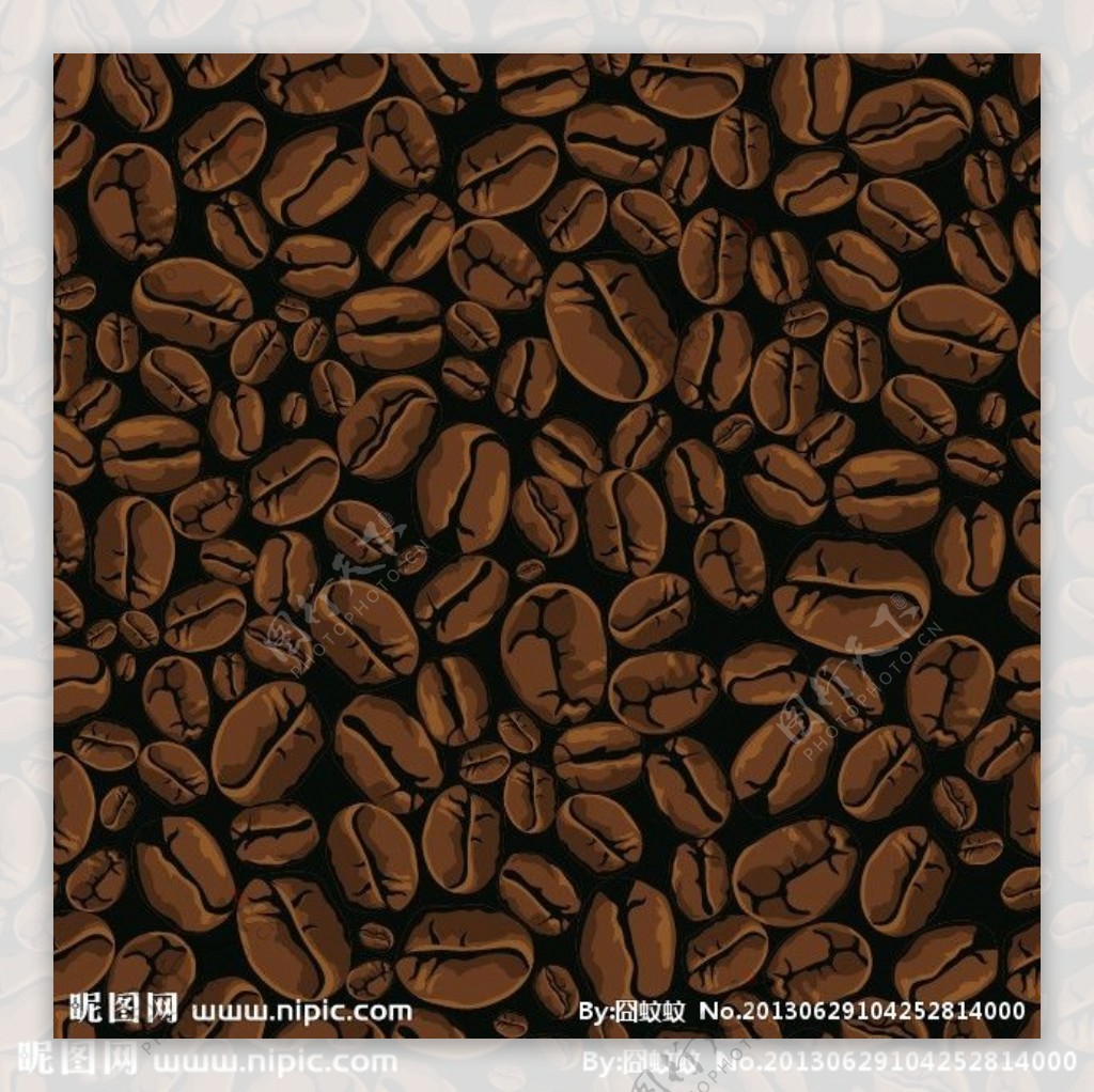 矢量咖啡豆素材图片
