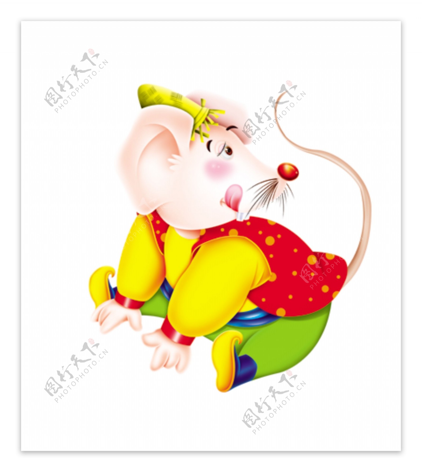 鼠年新年素材卡通老鼠PSD图片