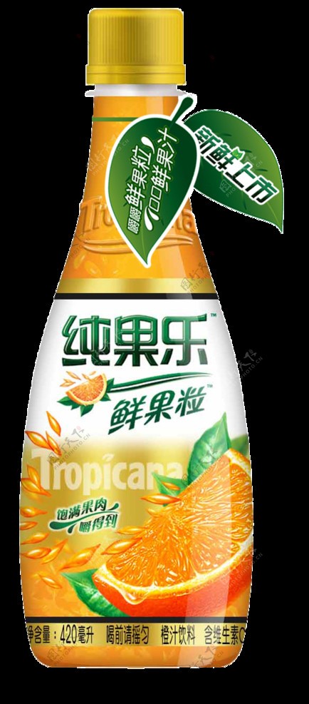 百事可乐Pepsi纯果乐鲜果粒饮料瓶图片