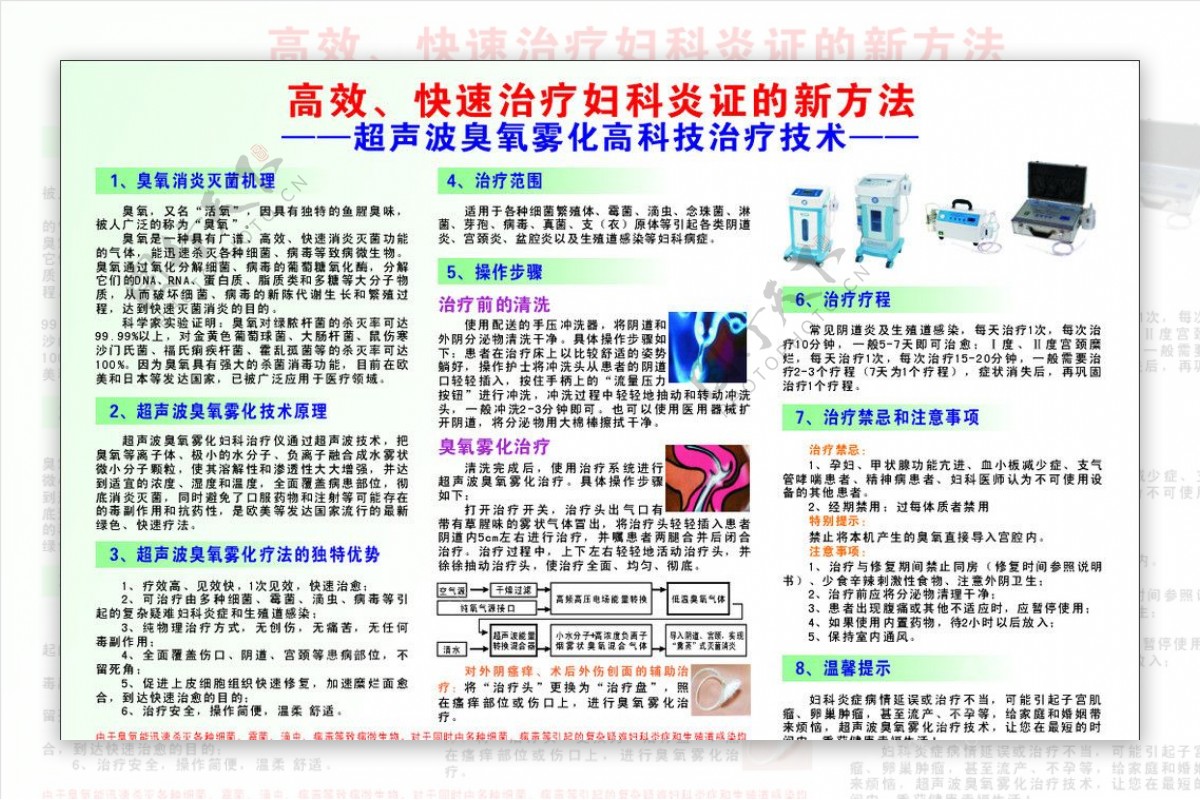 超声波臭氧雾化高科技治疗技术图片