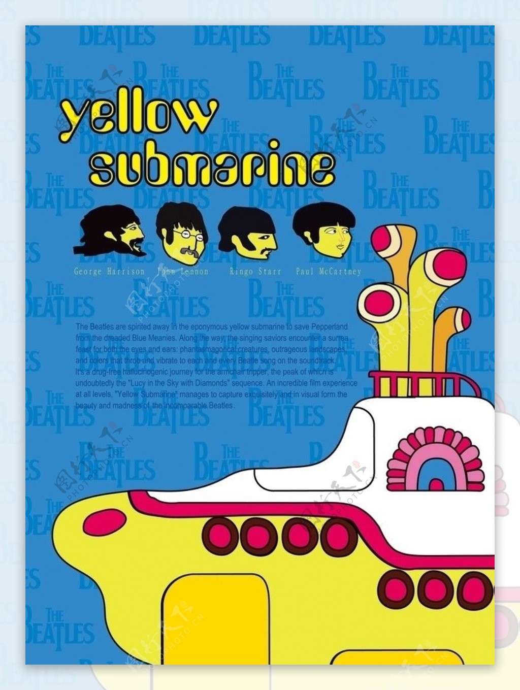 Beatles海报yellowsubmariner图片