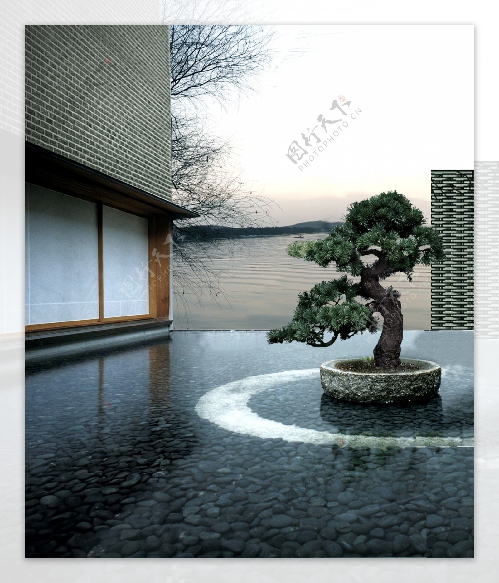青山湖中式别墅图片