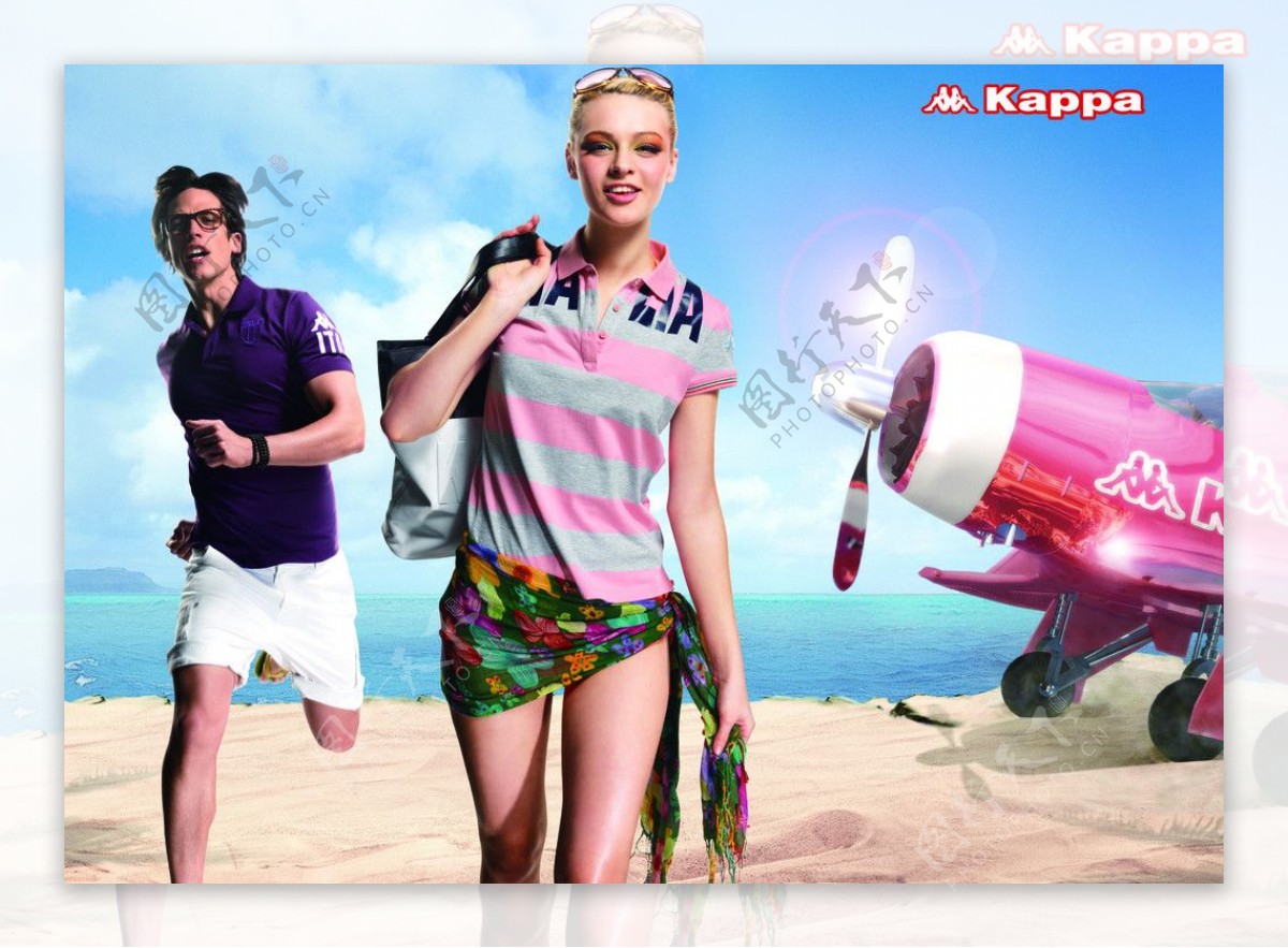 Kappa户外形象广告海滩篇图片