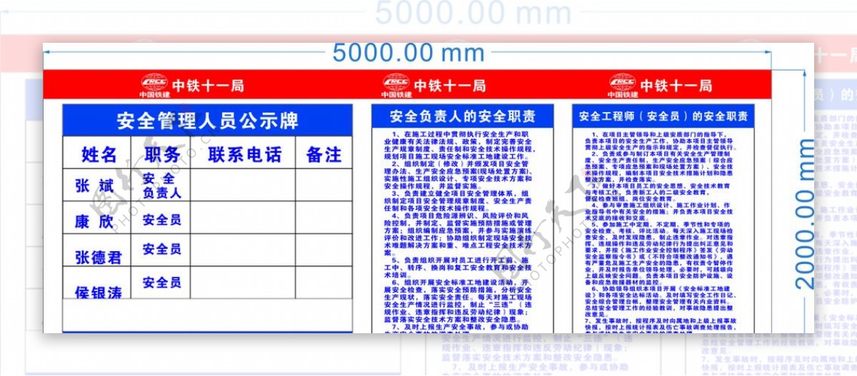 安全公示牌