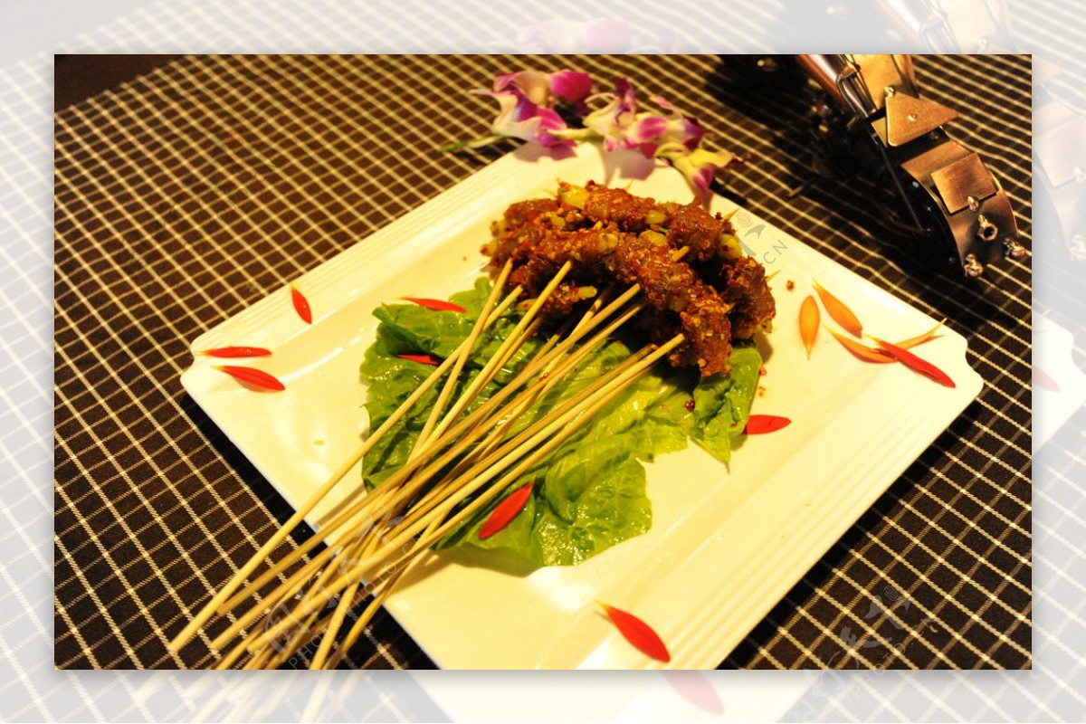 野山椒牛肉串串餐厅拍摄
