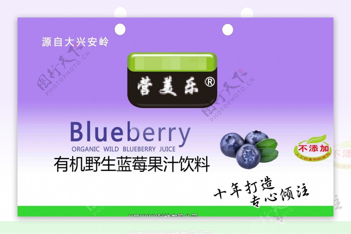 蓝莓汁外包装