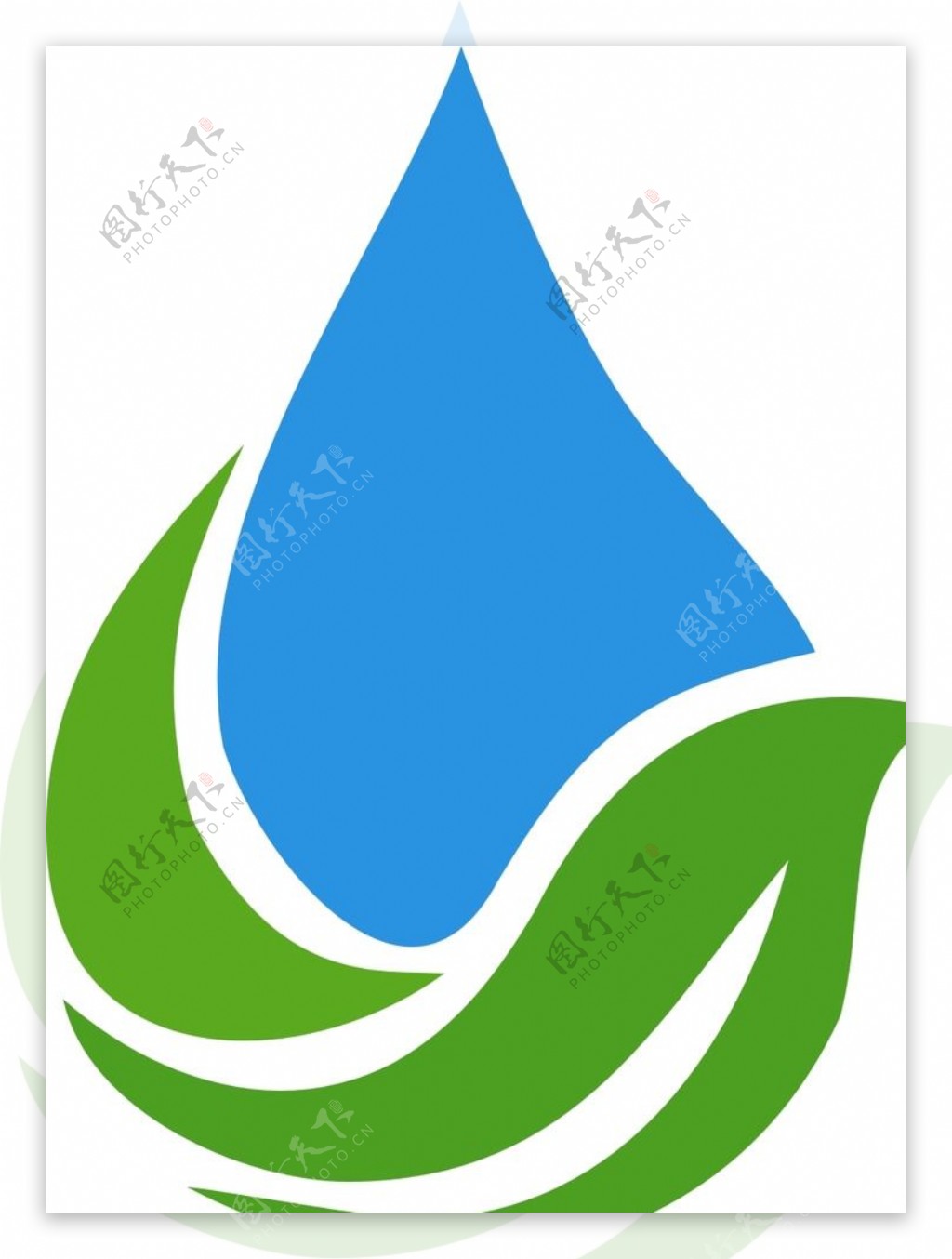 标志水滴环保节约元素