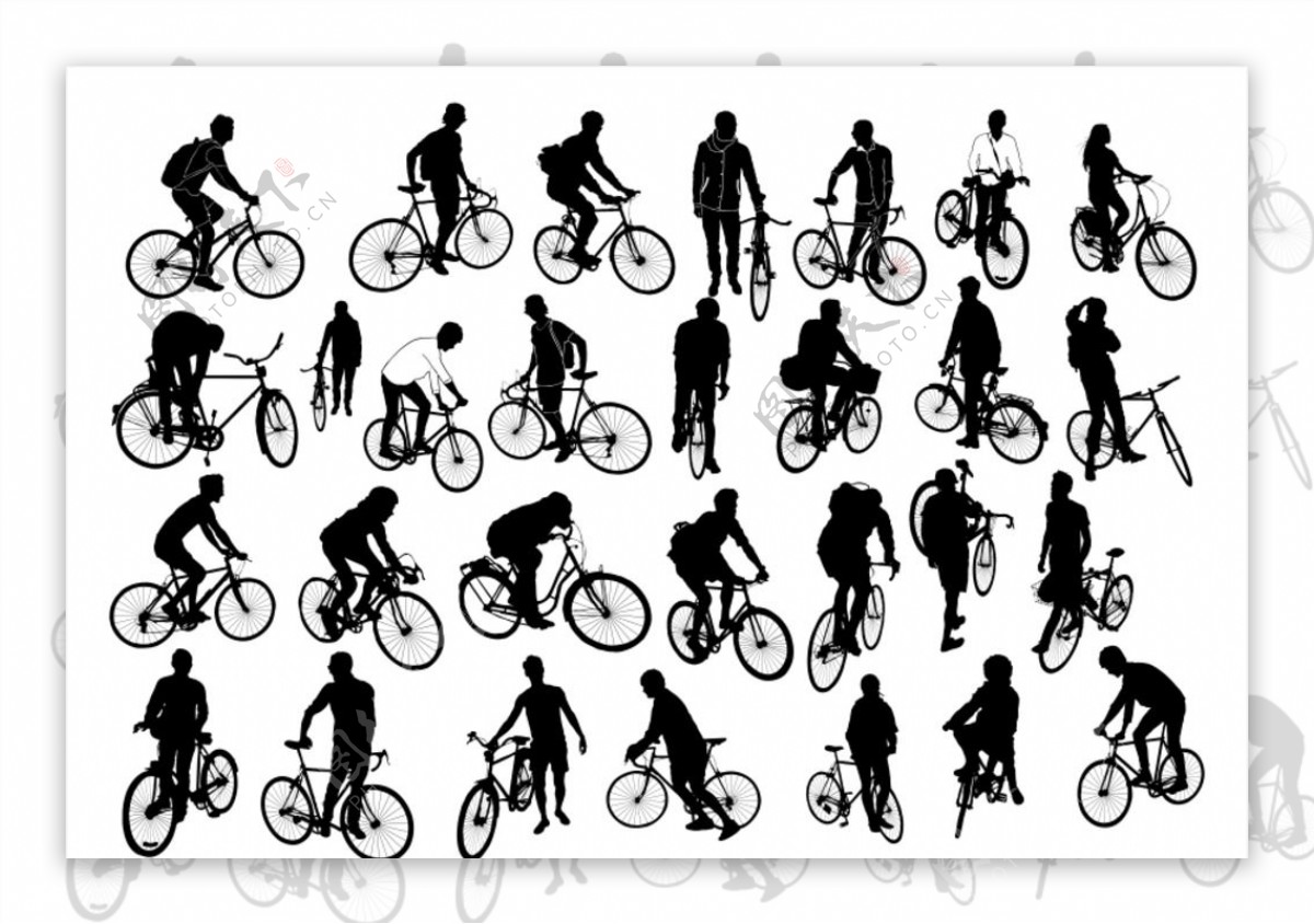 自行车运动剪影