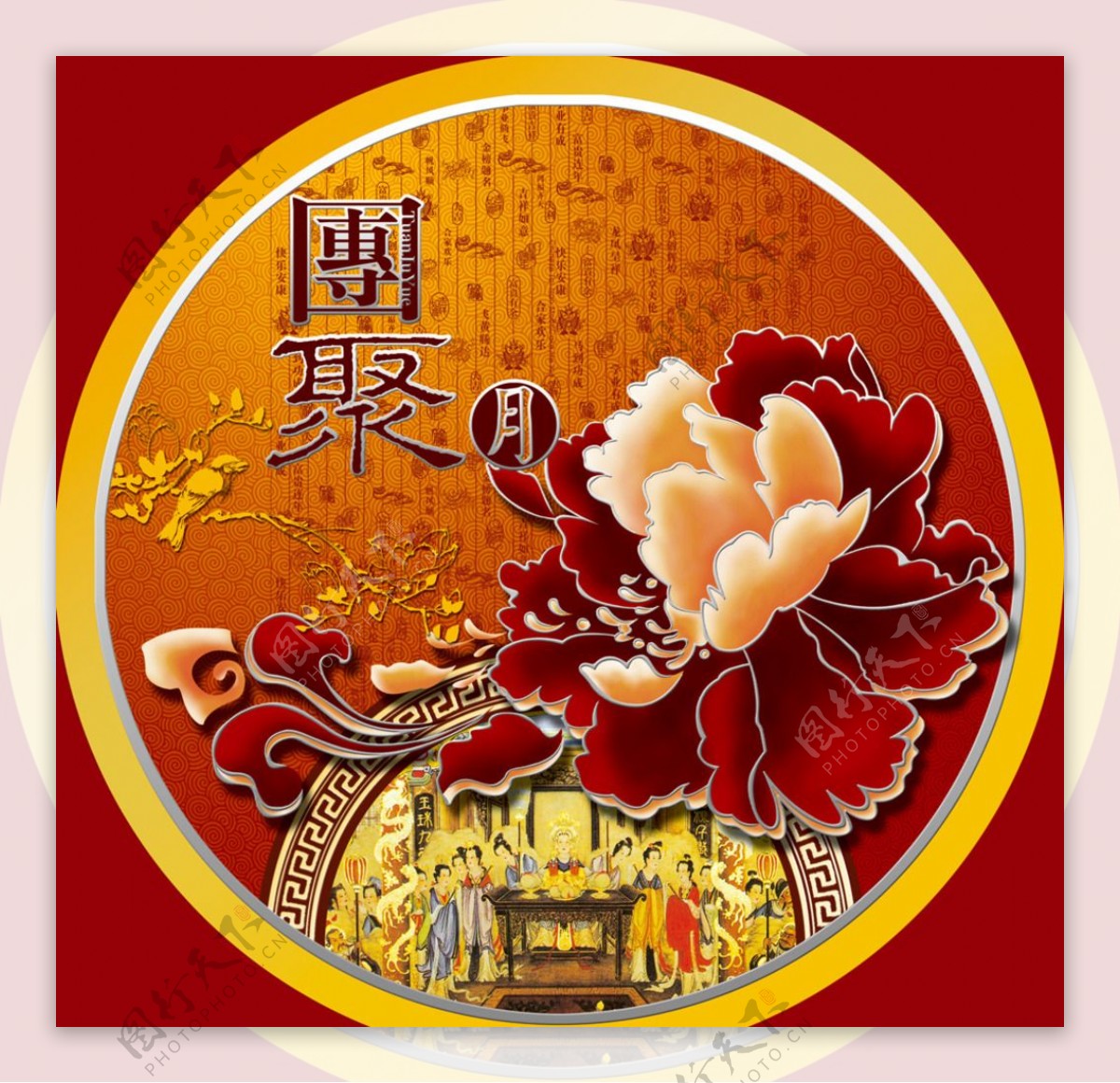 中国红色礼盒设计