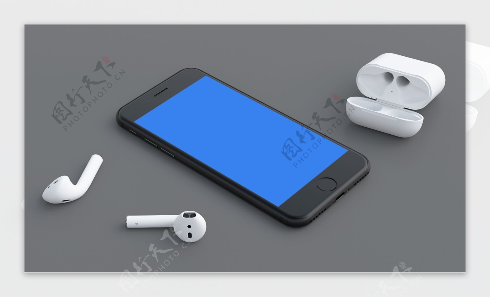 苹果手机蓝牙耳机智能贴图