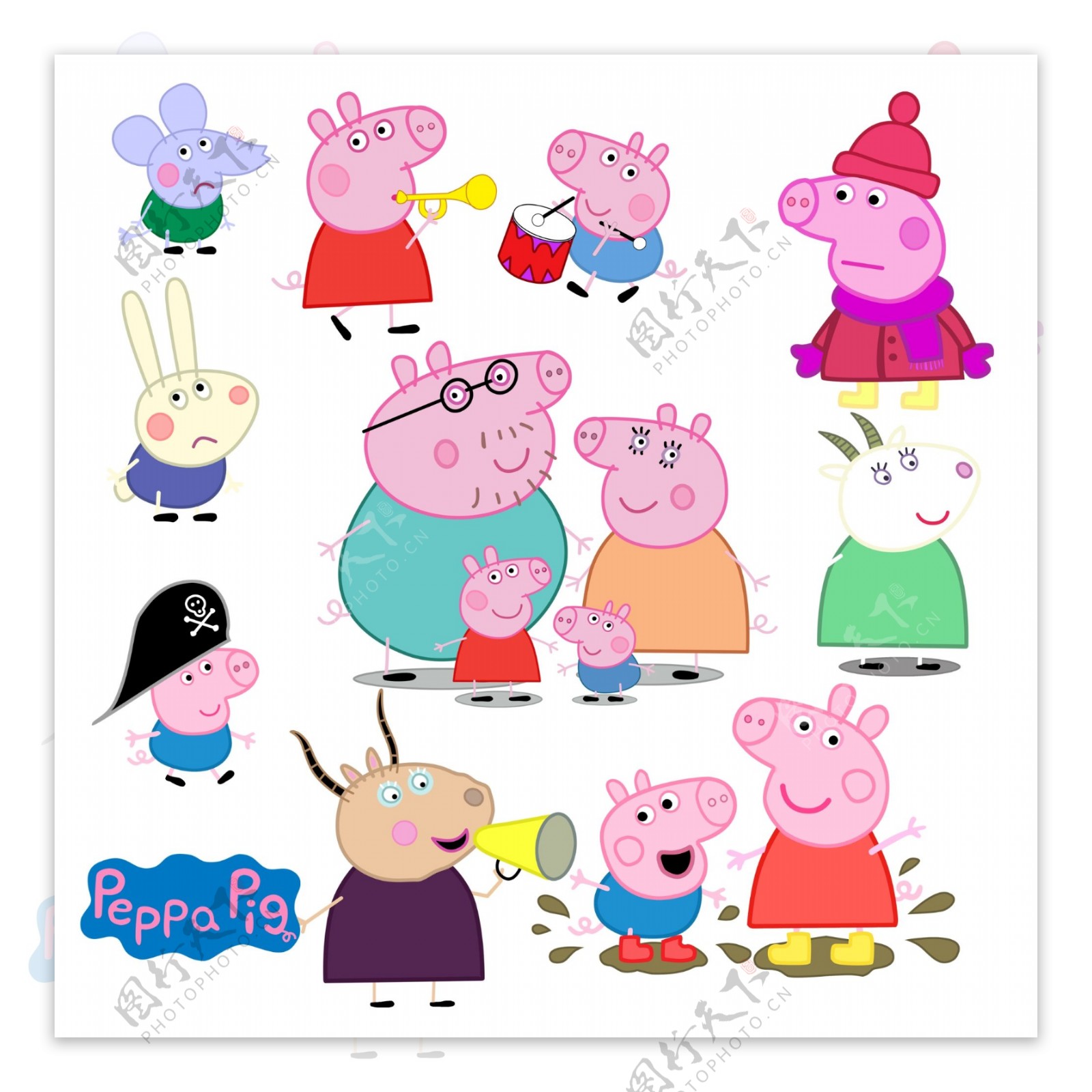 卡通动画小猪佩奇粉红猪小妹
