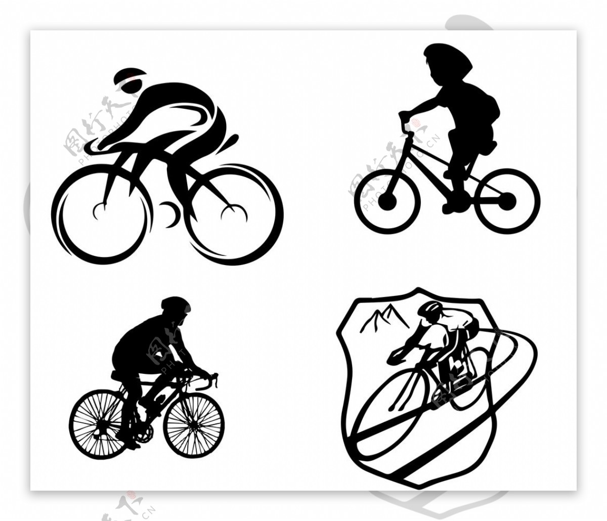 自行车骑行标志