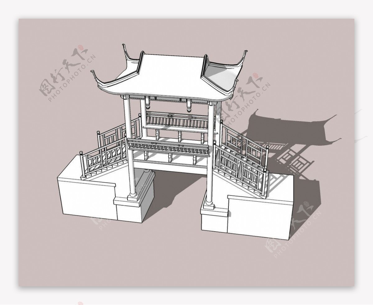 古廊桥3D模型