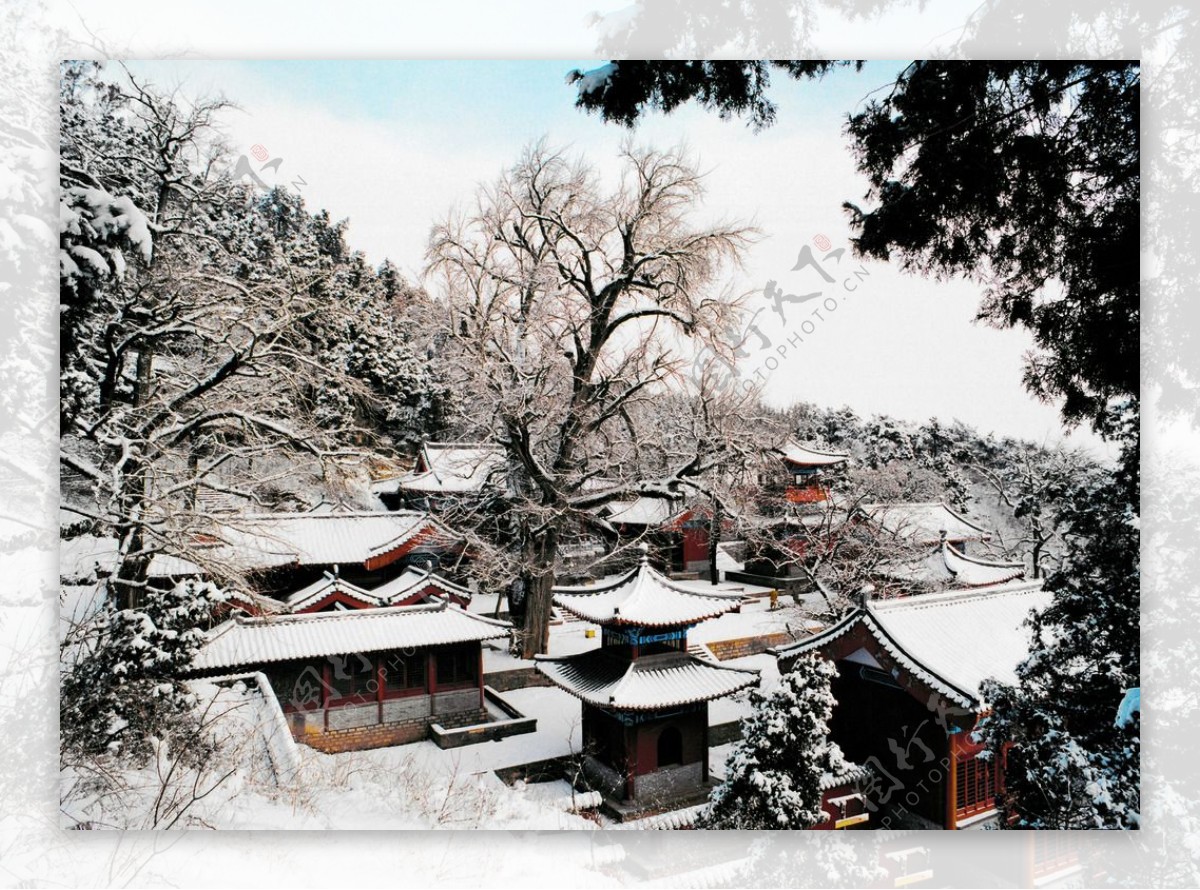 灵泉寺雪景