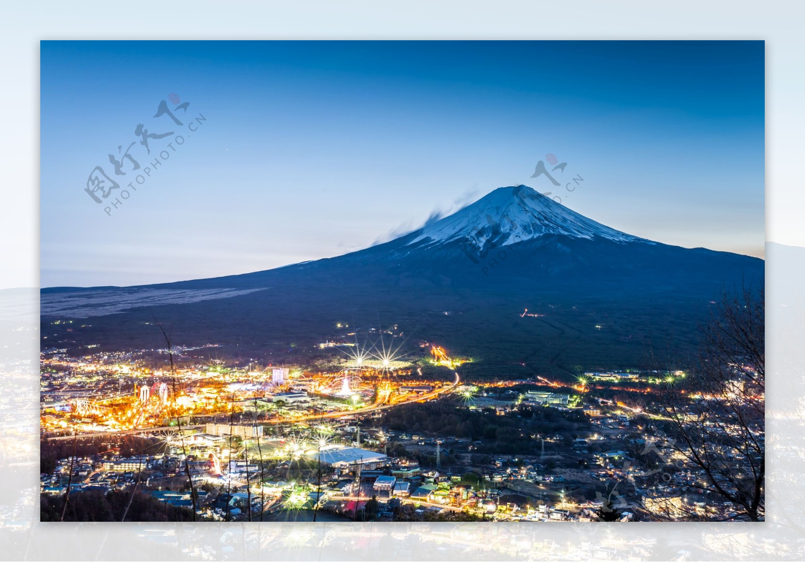 东京富士山夜景高清大图